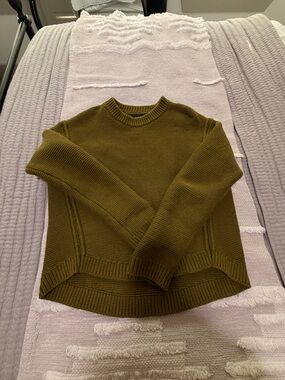 Banana Republic Olive Crewneck Knit Sweater